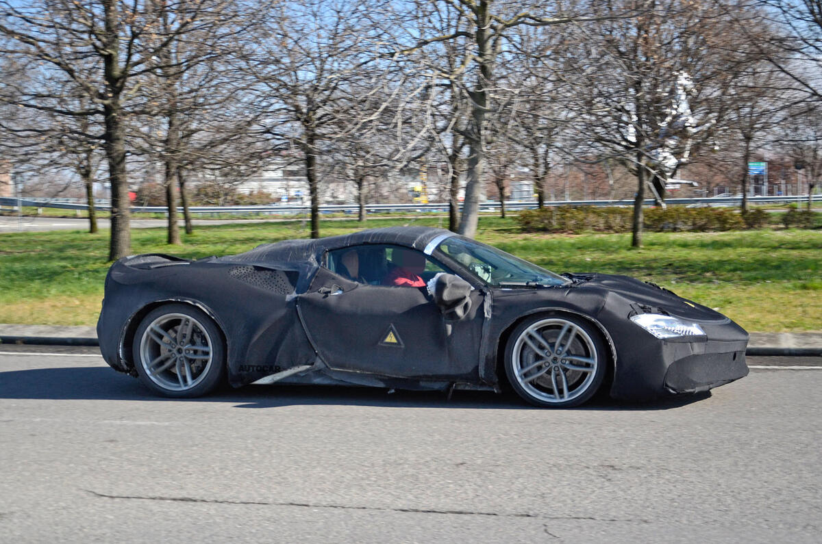 2021 Ferrari SF90 Stradale convertible spy shot 2021 Ferrari SF90 Stradale convertible spy shot