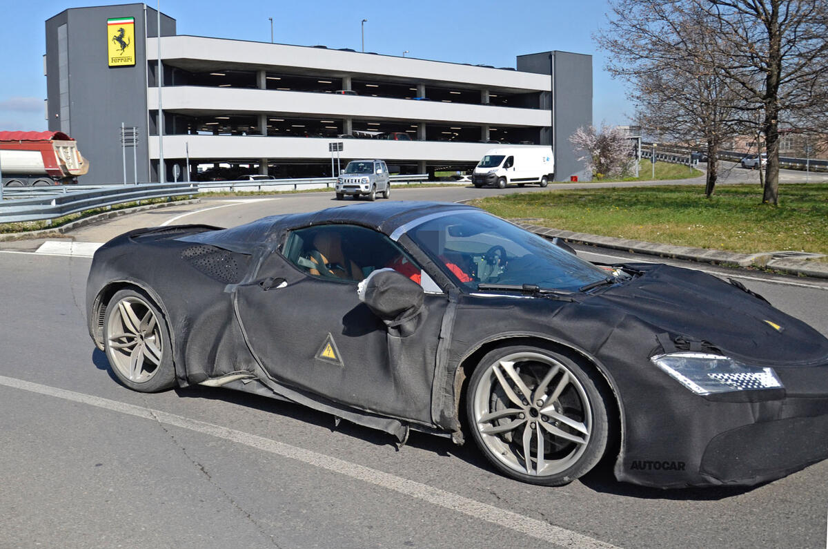 2021 Ferrari SF90 Stradale convertible spy shot 2021 Ferrari SF90 Stradale convertible spy shot