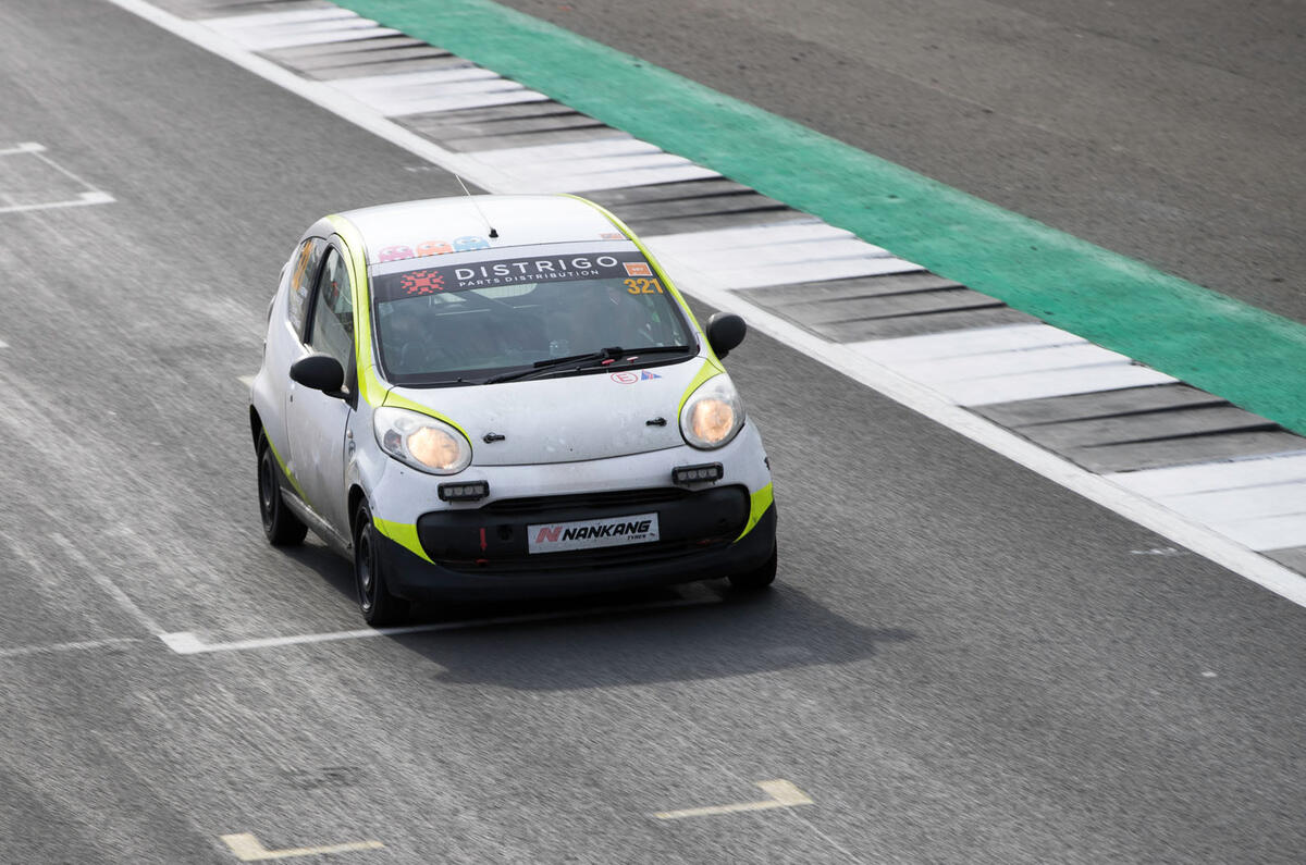 Citroen C1 racing at Silverstone