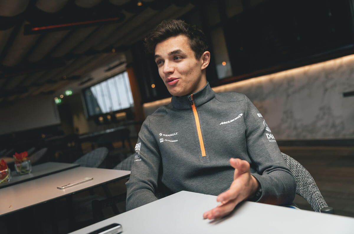 Formula One driver Lando Norris