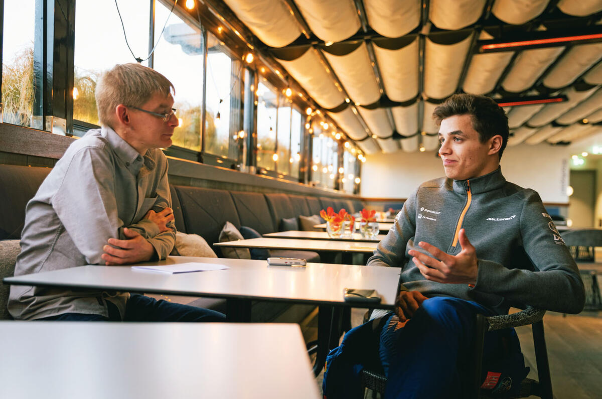 Formula One driver Lando Norris