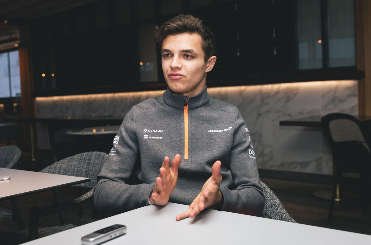Formula One driver Lando Norris