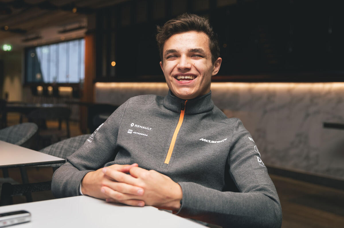 Formula One driver Lando Norris
