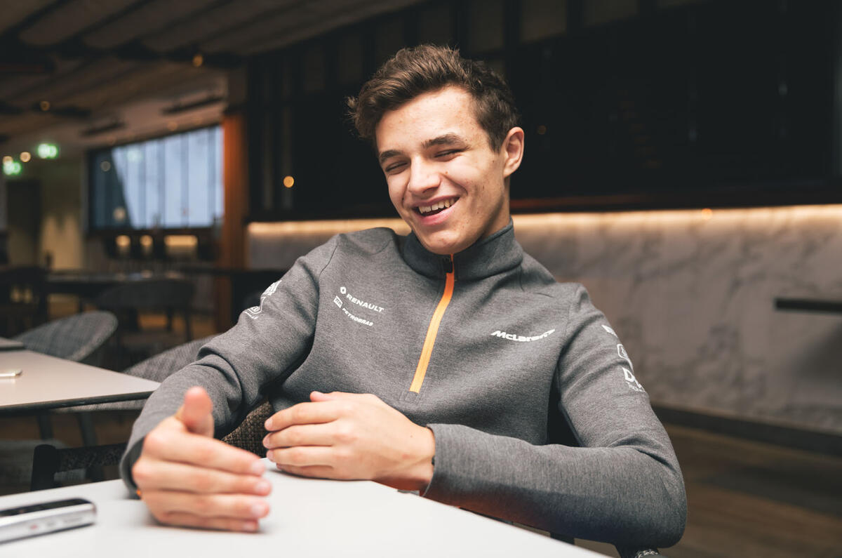 Formula One driver Lando Norris