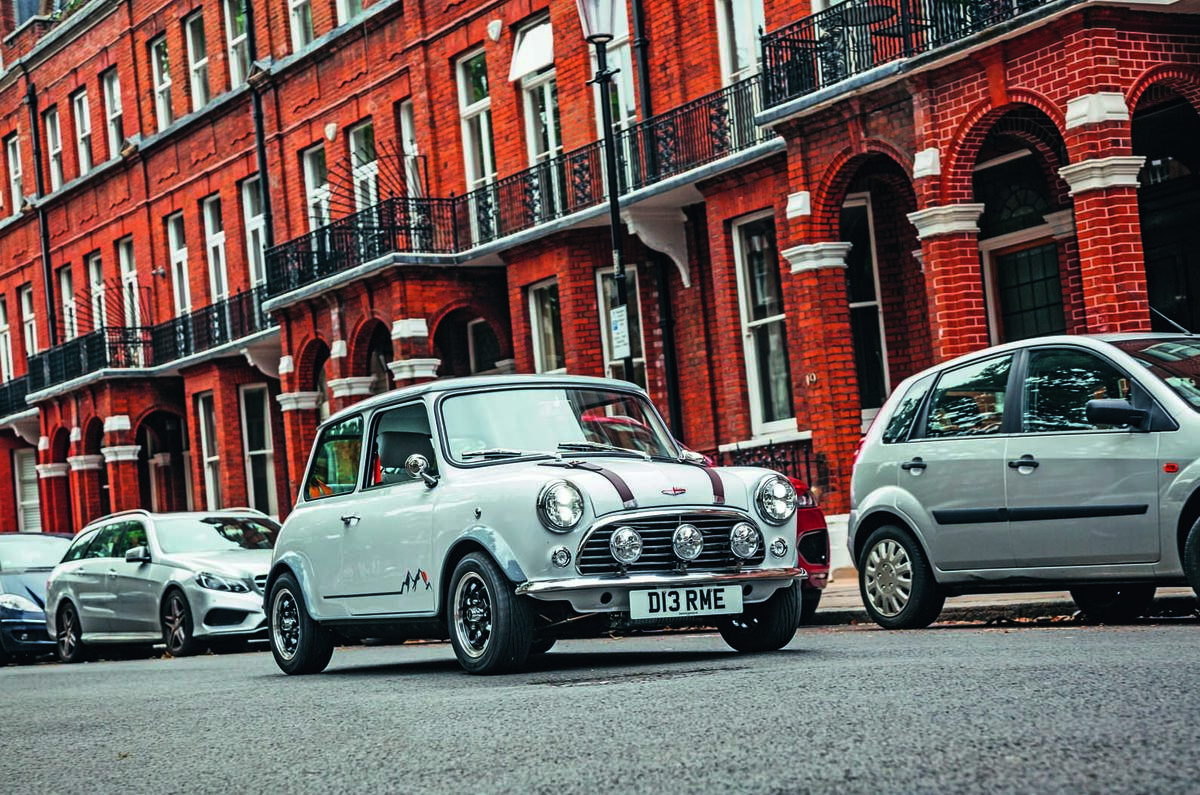 Driving the David Brown Mini Remastered in London