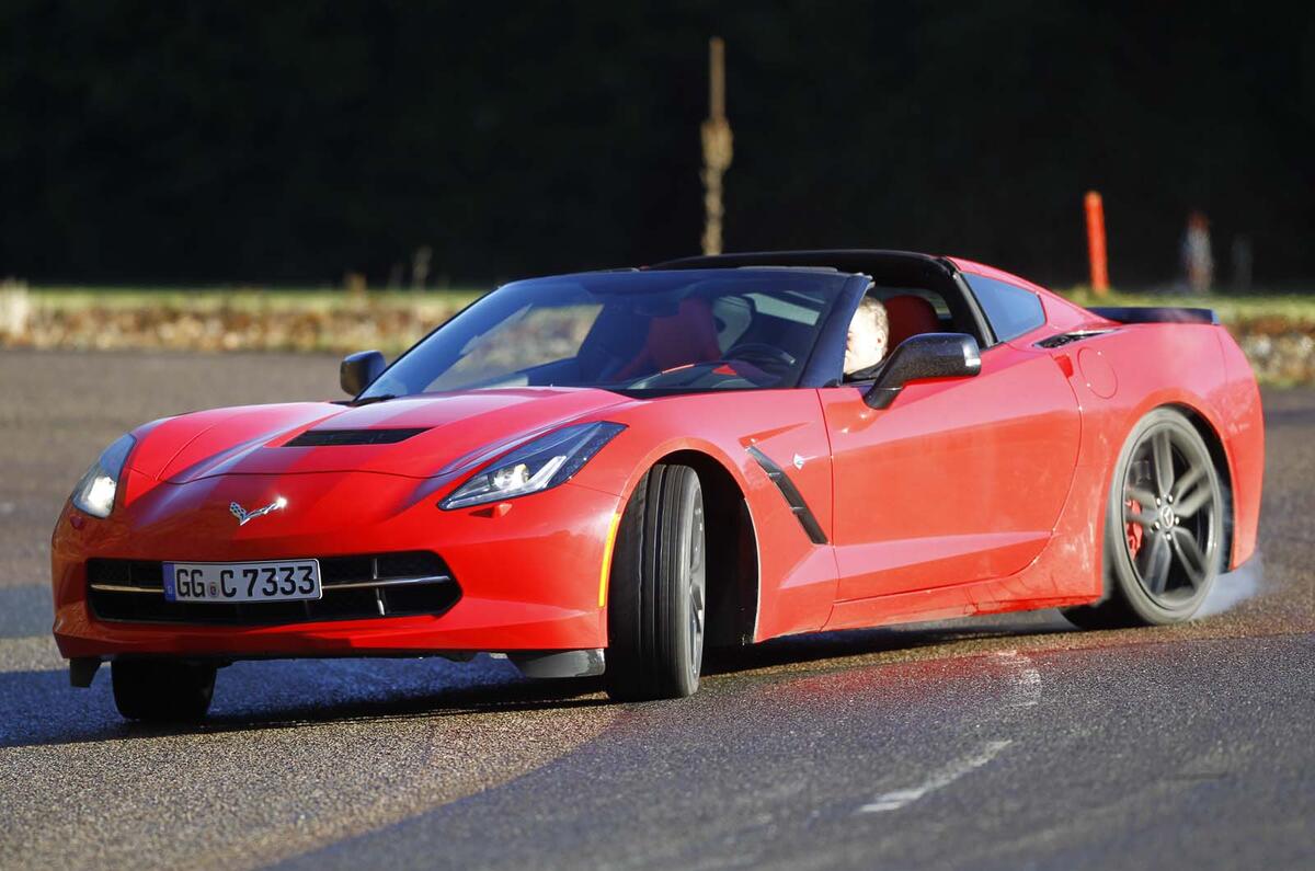 Chevrolet Corvette C7 drifting