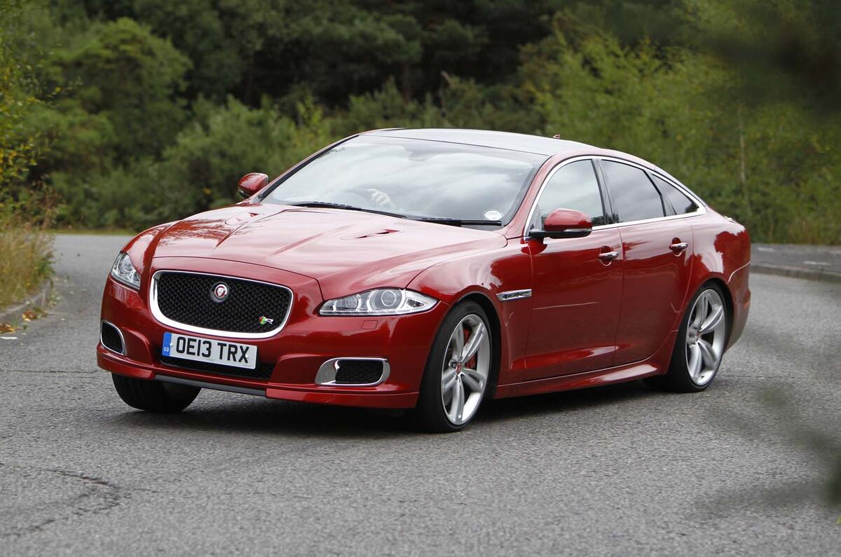 Jaguar XJ cornering - front