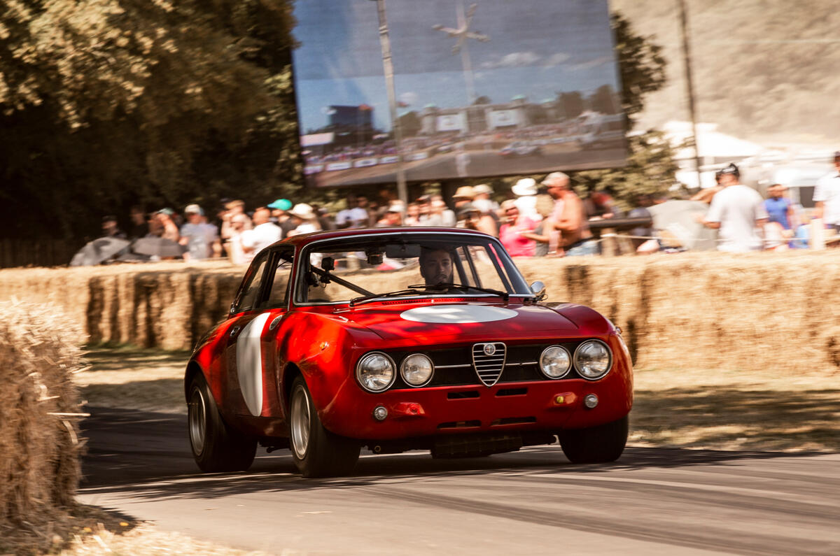 Alfa Romeo GTAm at Goodwood Sam Sheehan