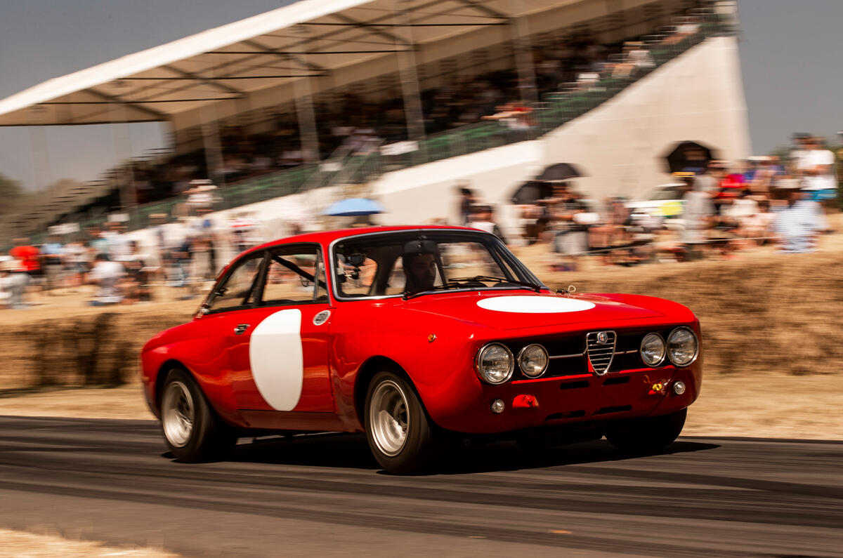 Alfa Romeo GTAm at Goodwood Sam Sheehan