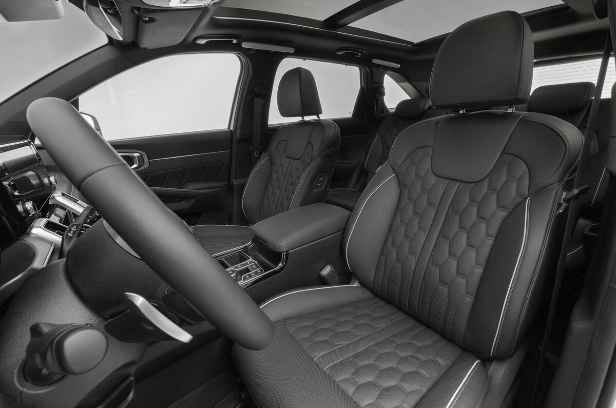 2020 Kia Sorento unveiling - front seats 2020 Kia Sorento unveiling - front seats