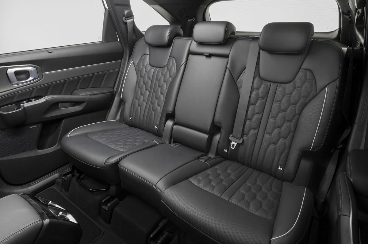 2020 Kia Sorento unveiling - rear seats  2020 Kia Sorento unveiling - rear seats