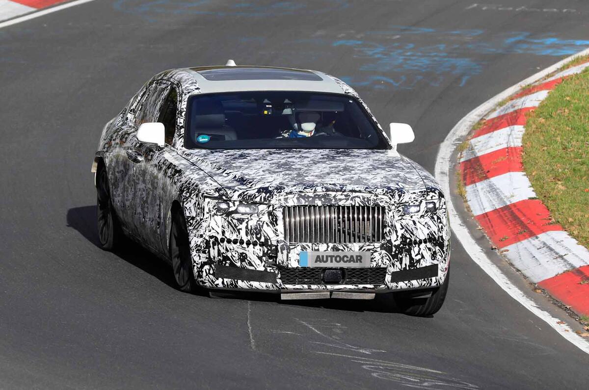 Rolls-Royce Ghost Nurburgring spies  front