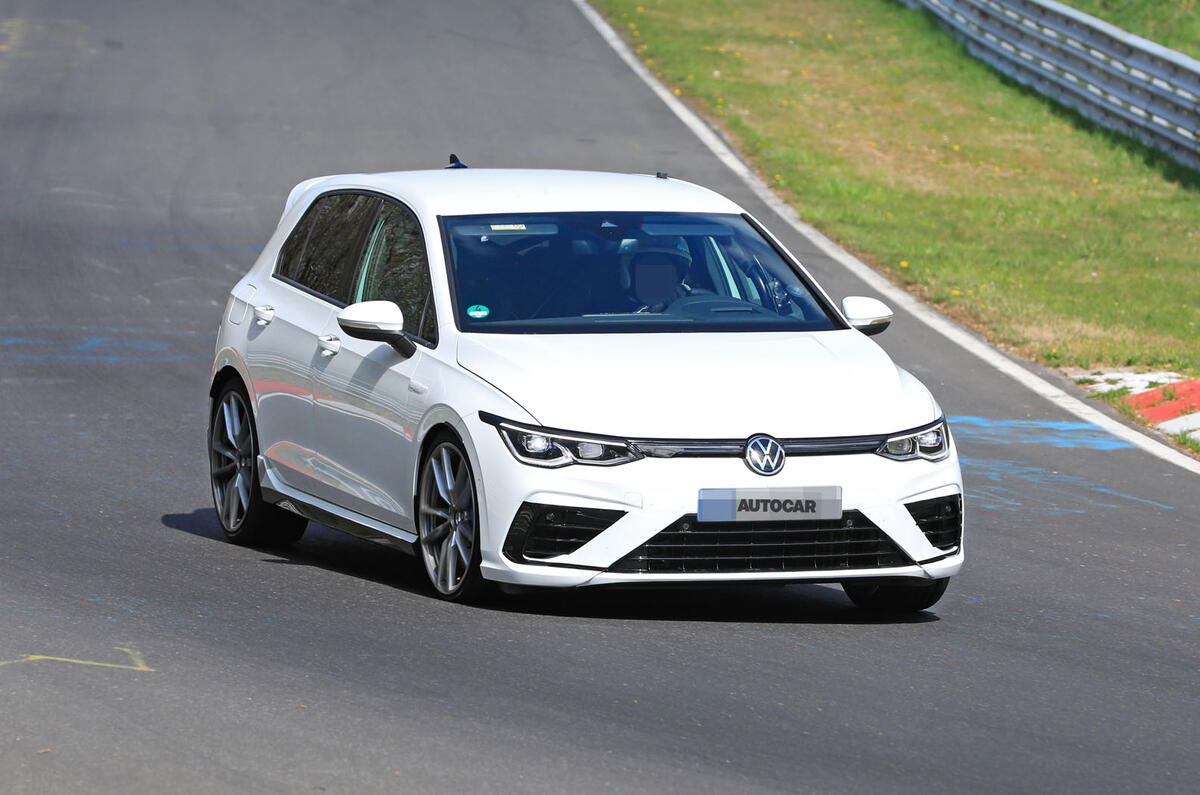 2020 Volkswagen Golf R prototype at Nurburgring 2020 Volkswagen Golf R prototype at Nurburgring
