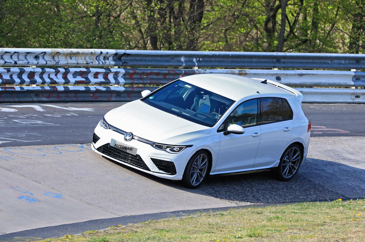 2020 Volkswagen Golf R prototype at Nurburgring 2020 Volkswagen Golf R prototype at Nurburgring