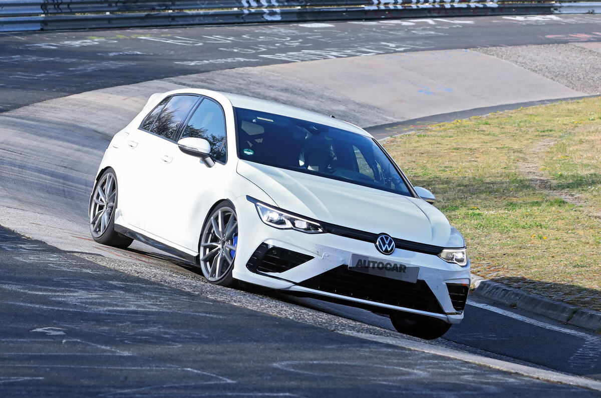 2020 Volkswagen Golf R prototype at Nurburgring 2020 Volkswagen Golf R prototype at Nurburgring
