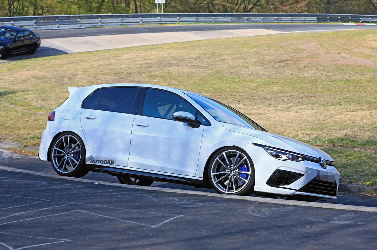 2020 Volkswagen Golf R prototype at Nurburgring 2020 Volkswagen Golf R prototype at Nurburgring