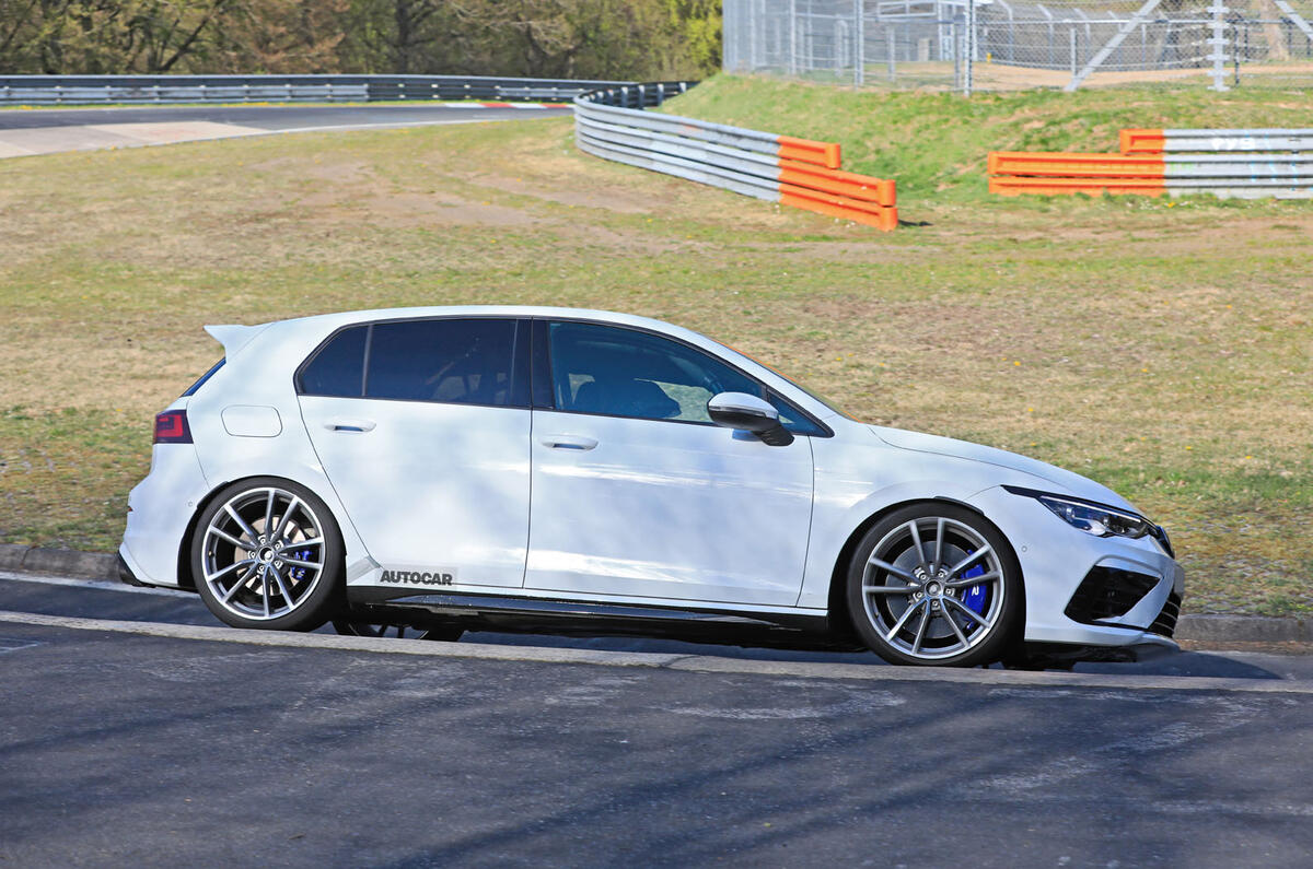 2020 Volkswagen Golf R prototype at Nurburgring 2020 Volkswagen Golf R prototype at Nurburgring