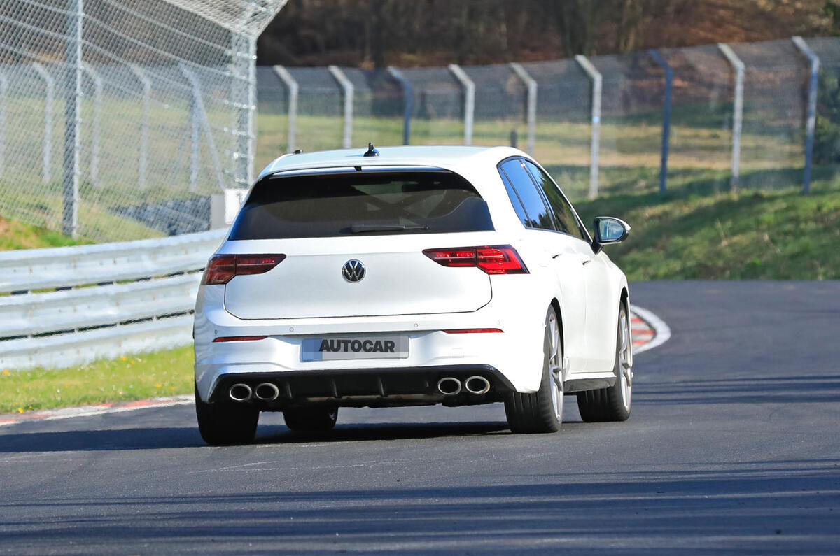 2020 Volkswagen Golf R prototype at Nurburgring 2020 Volkswagen Golf R prototype at Nurburgring
