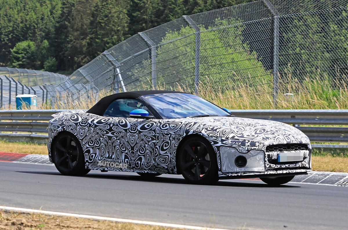 2020 Jaguar F-Type prototype at Nurburgring