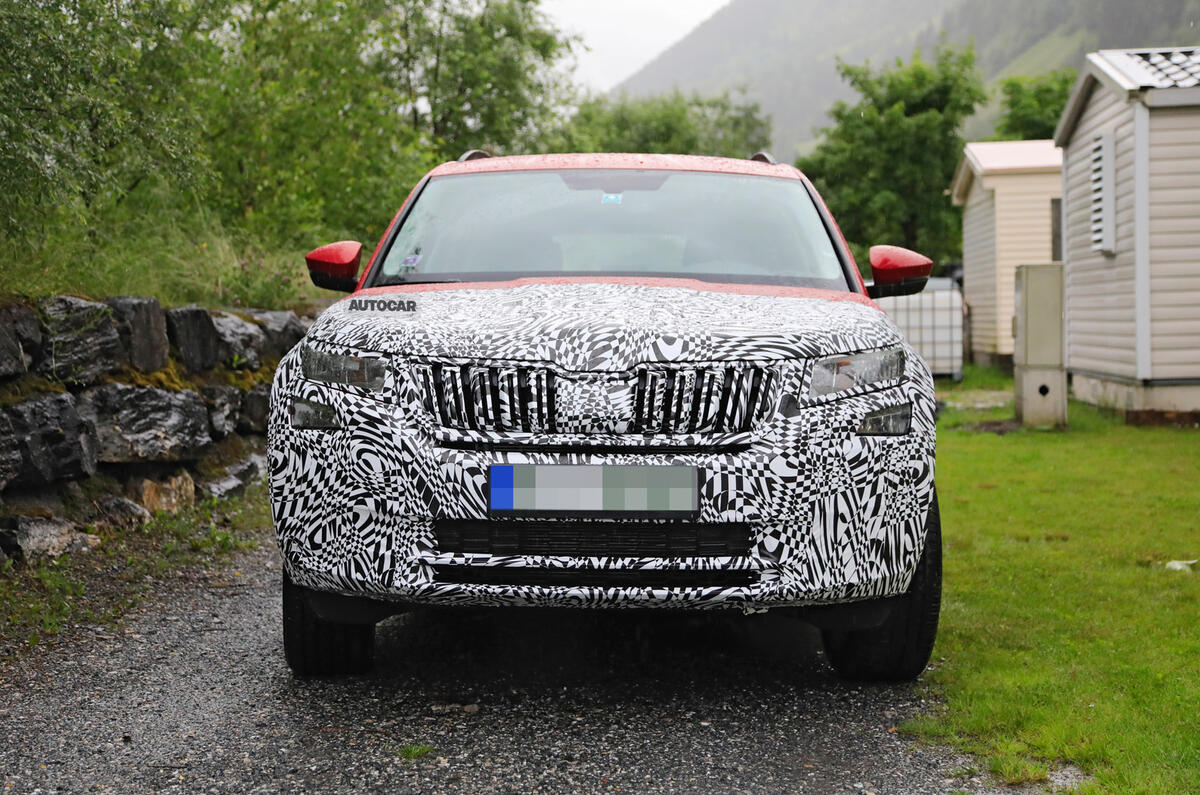 2021 Skoda Kodiaq vRS prototype - front 2021 Skoda Kodiaq vRS prototype - front