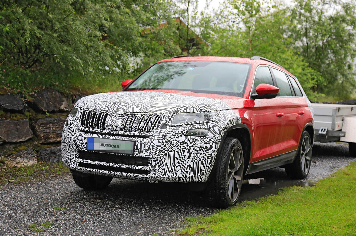 2021 Skoda Kodiaq vRS prototype - front 2021 Skoda Kodiaq vRS prototype - front