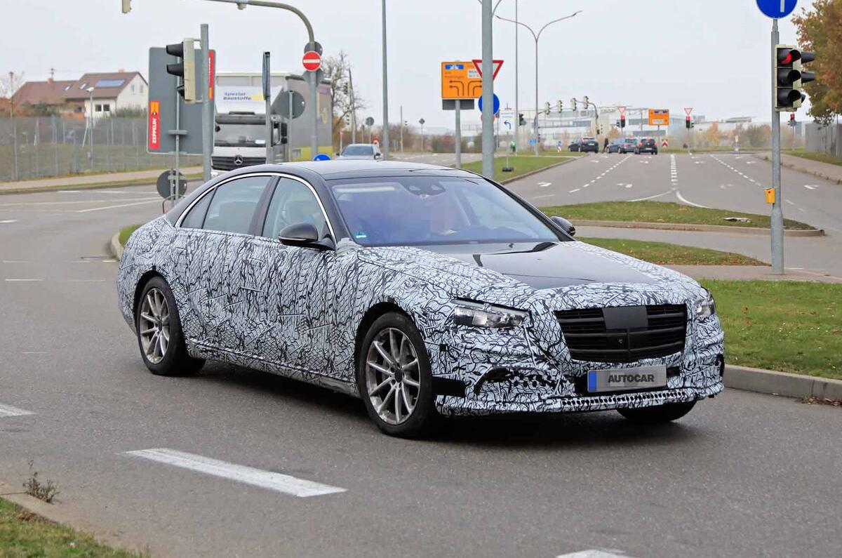 Mercedes S-Class spyshots new front side