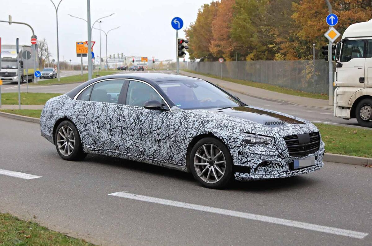 Mercedes S-Class spyshots new side front