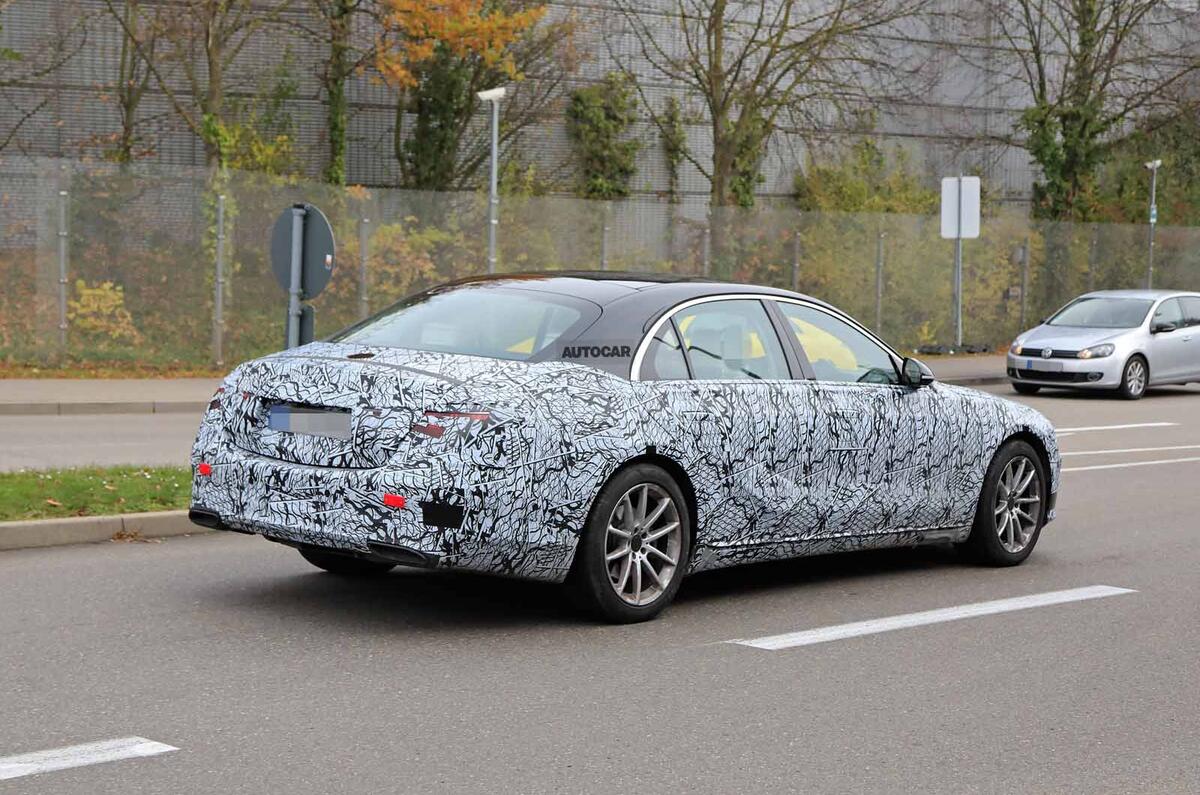 Mercedes S-Class spyshots new side rear