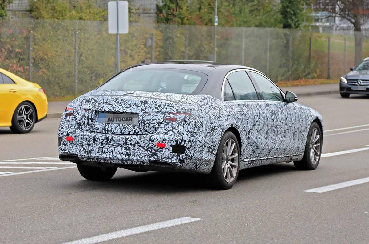 Mercedes S-Class spyshots new rear side