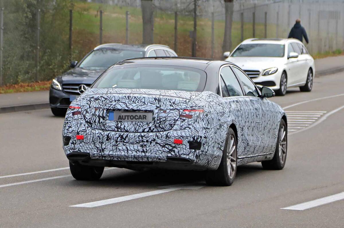 Mercedes S-Class spyshots new rear