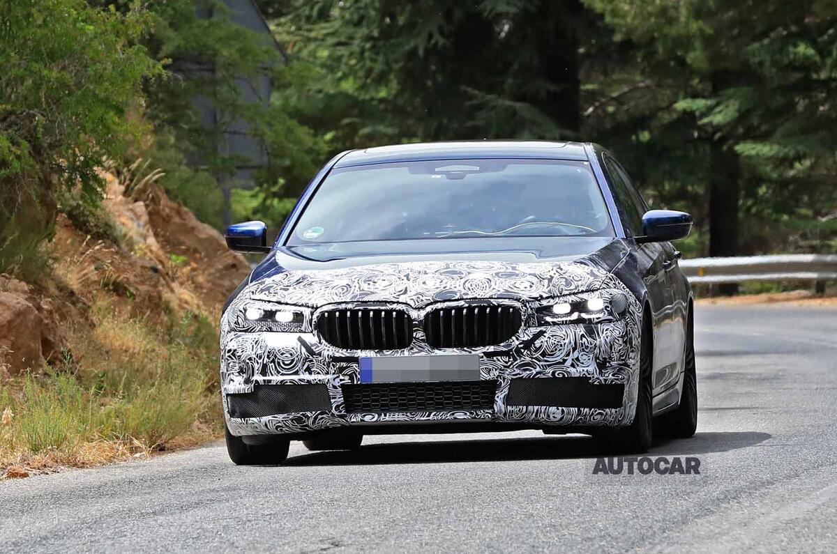 2021 BMW 5 Series saloon prototype - front