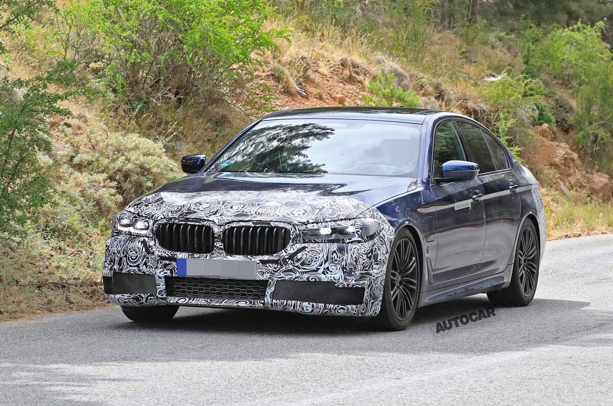2021 BMW 5 Series saloon prototype - front