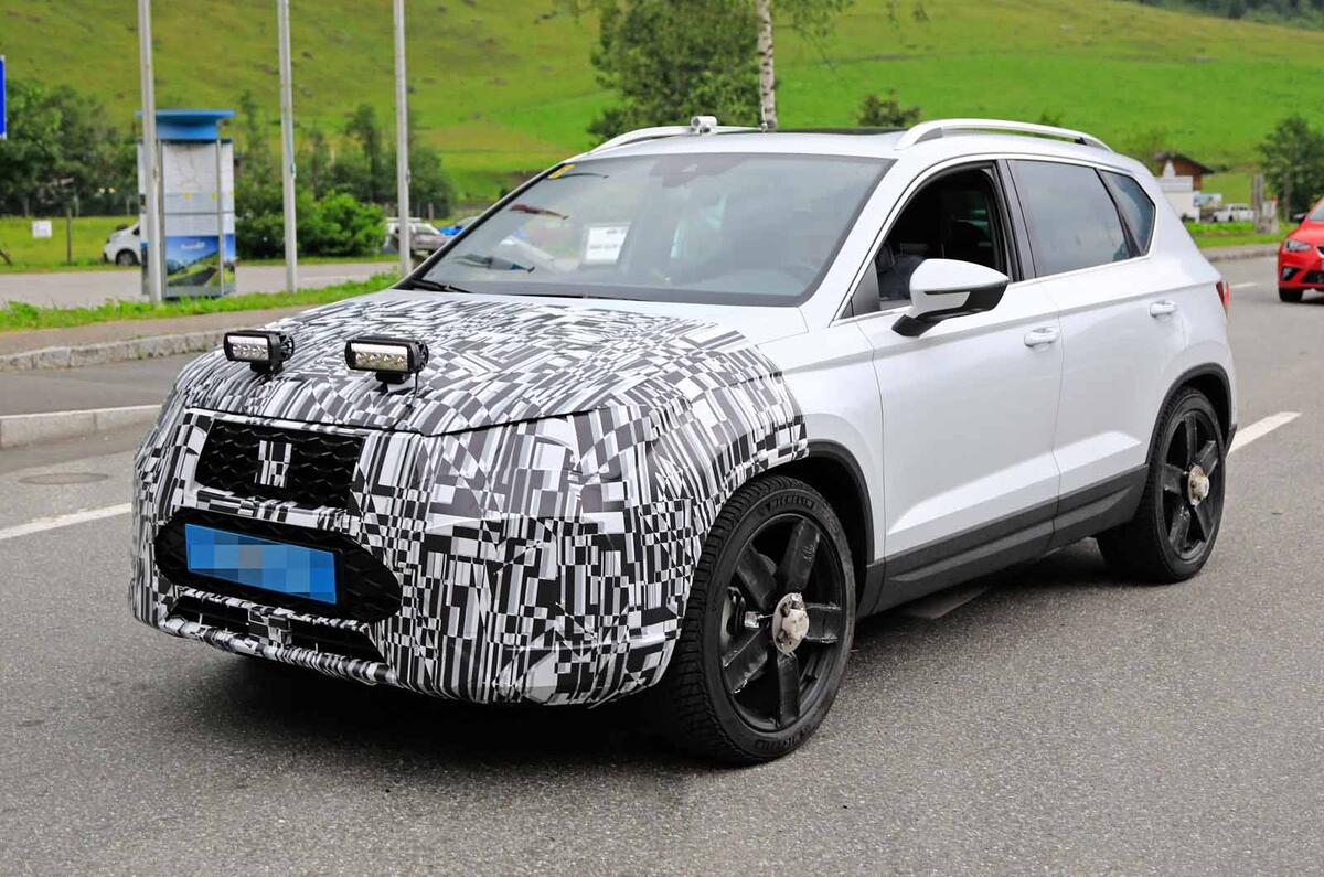 Disguised Seat Ateca front three quarters