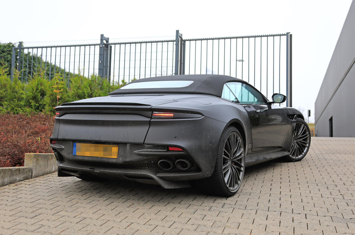 Aston Martin DBS Superleggera Volante side rear