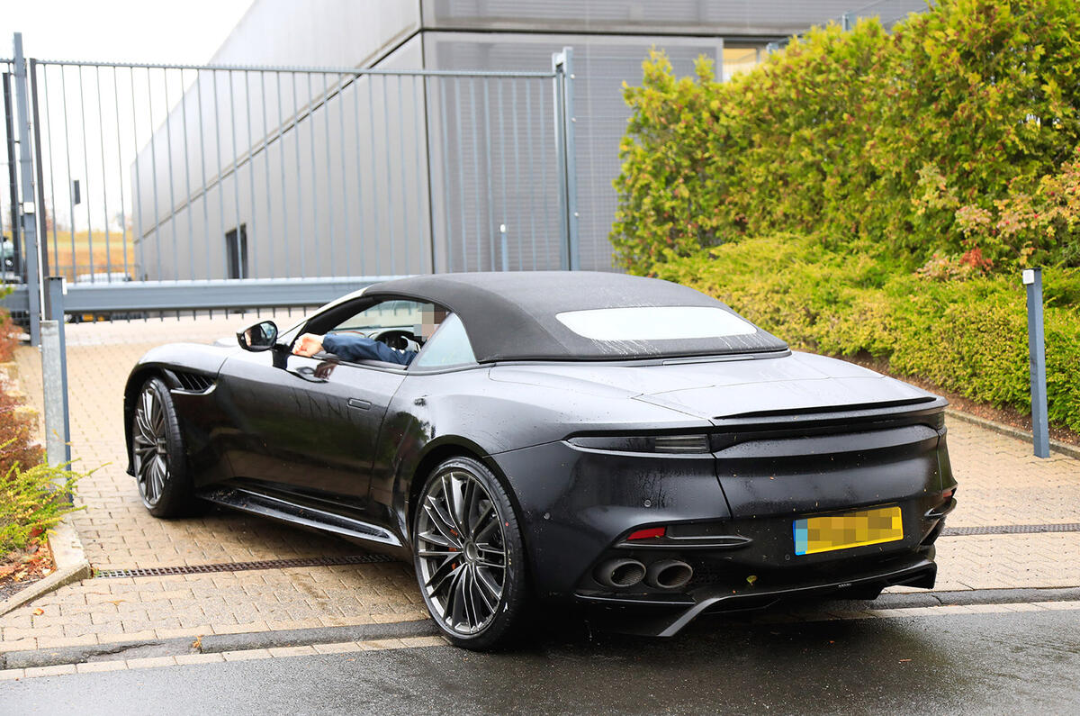 Aston Martin DBS Superleggera Volante side rear