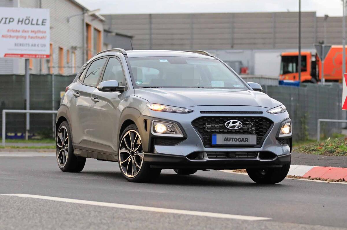 Hyundai Kona N spyshots front