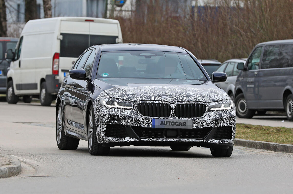 2021 BMW 5 Series saloon prototype - front