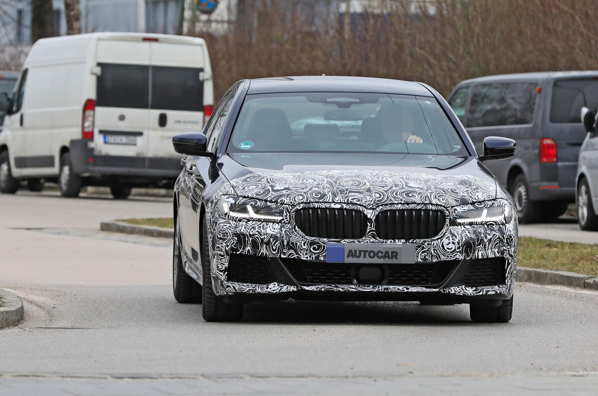 2021 BMW 5 Series saloon prototype - front