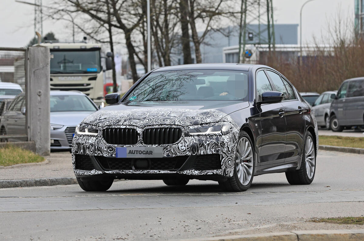 2021 BMW 5 Series saloon prototype - front
