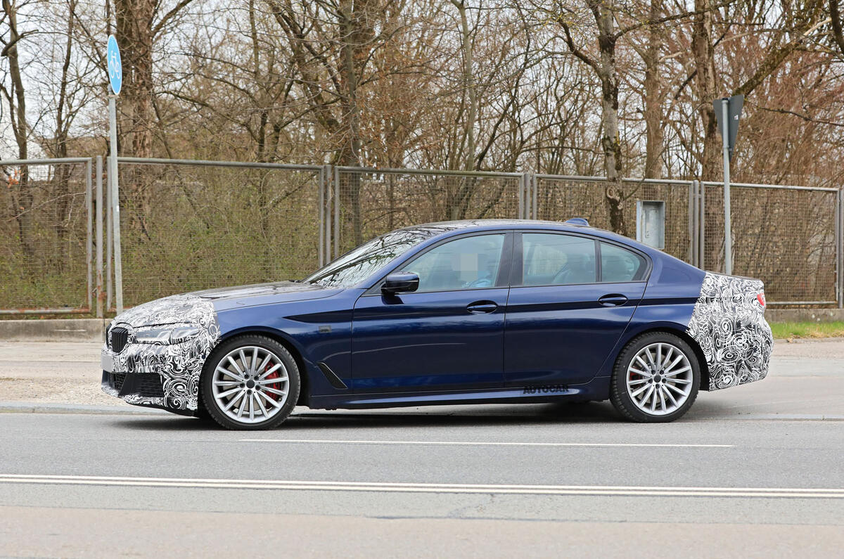2021 BMW 5 Series saloon prototype - side