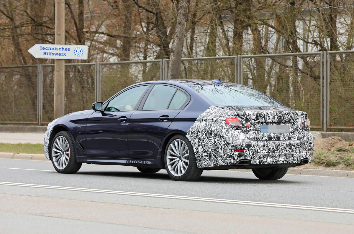 2021 BMW 5 Series saloon prototype - rear