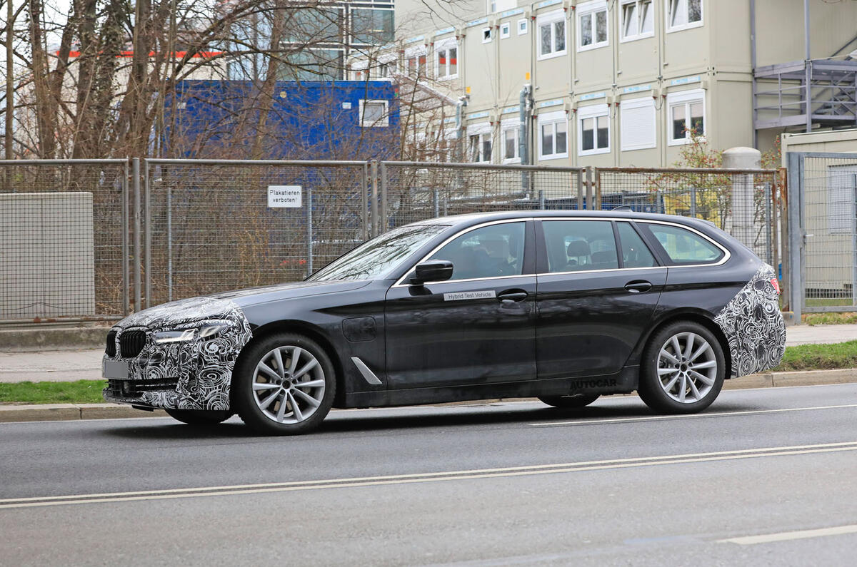 2021 BMW 5 Series Touring prototype - side