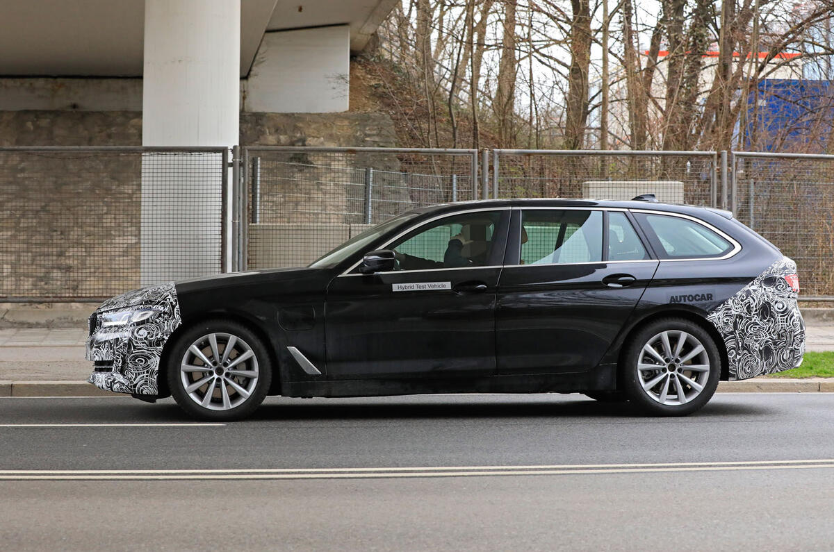2021 BMW 5 Series Touring prototype - side