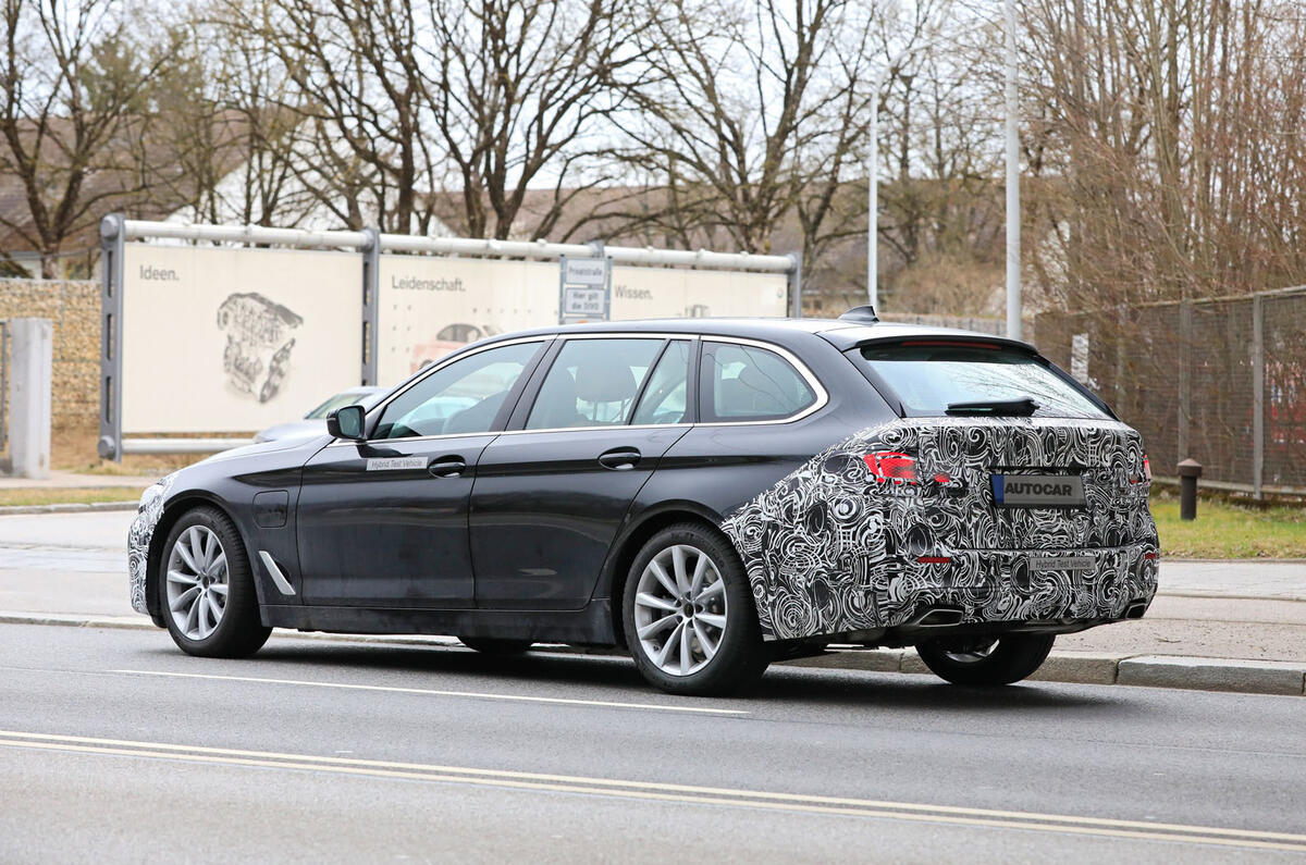 2021 BMW 5 Series Touring prototype - rear