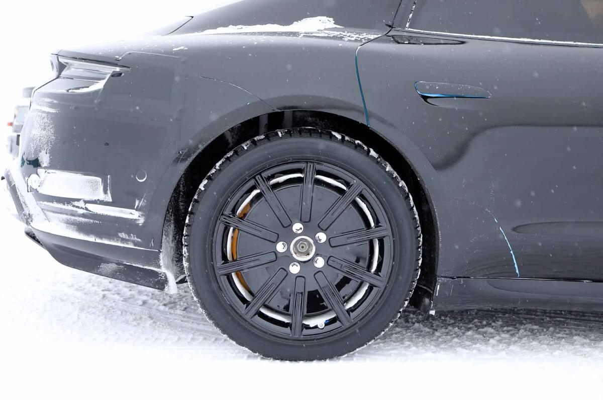 Porsche Taycan spies winter testing