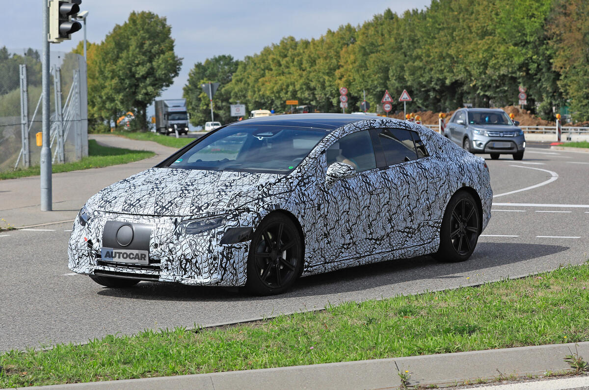 2021 Mercedes-Benz EQS prototype - front