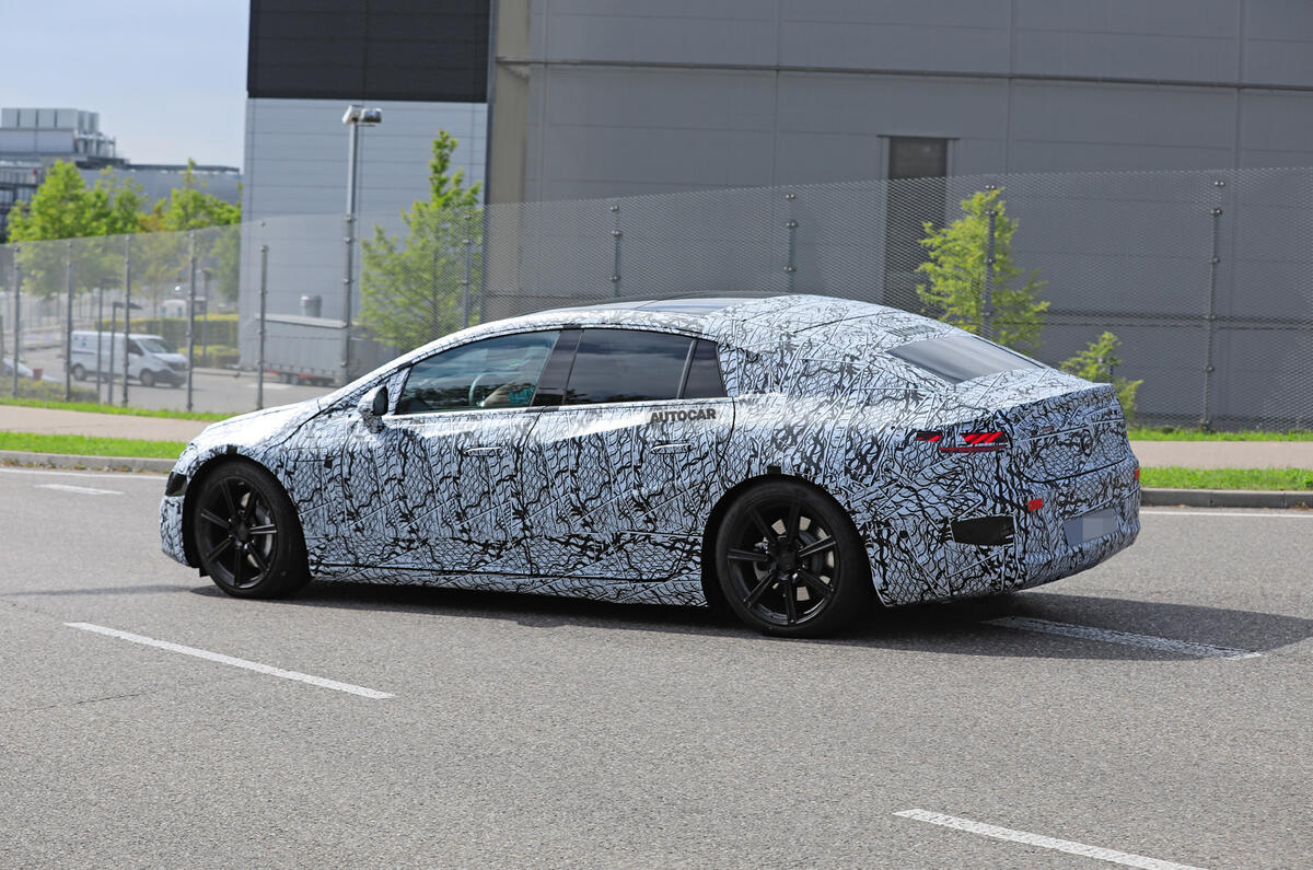 2021 Mercedes-Benz EQS prototype - rear 2021 Mercedes-Benz EQS prototype - rear