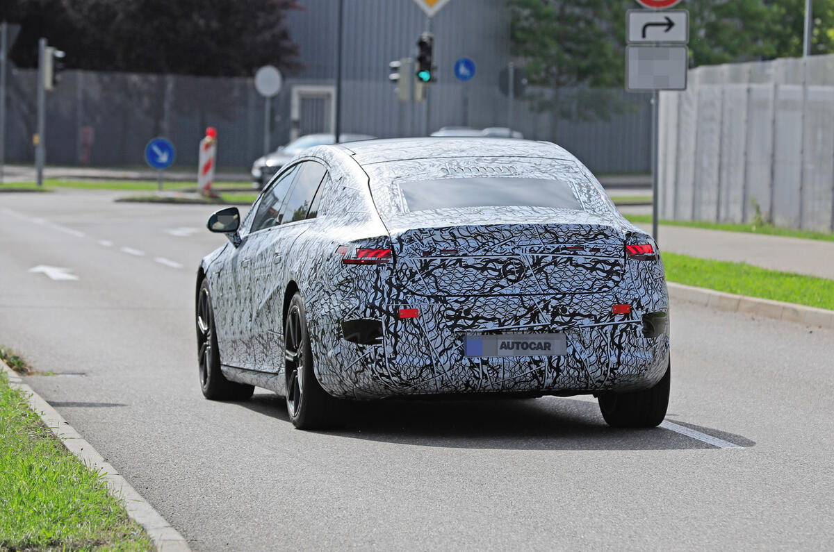 2021 Mercedes-Benz EQS prototype - rear 2021 Mercedes-Benz EQS prototype - rear