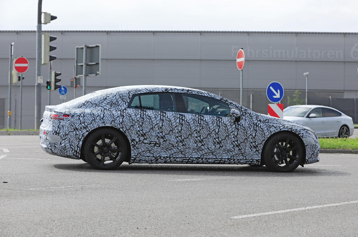 2021 Mercedes-Benz EQS prototype - side 2021 Mercedes-Benz EQS prototype - side