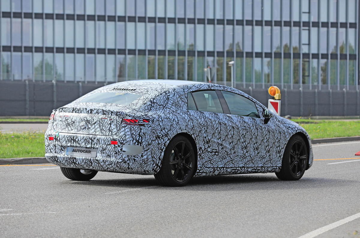 2021 Mercedes-Benz EQS prototype - rear 2021 Mercedes-Benz EQS prototype - rear